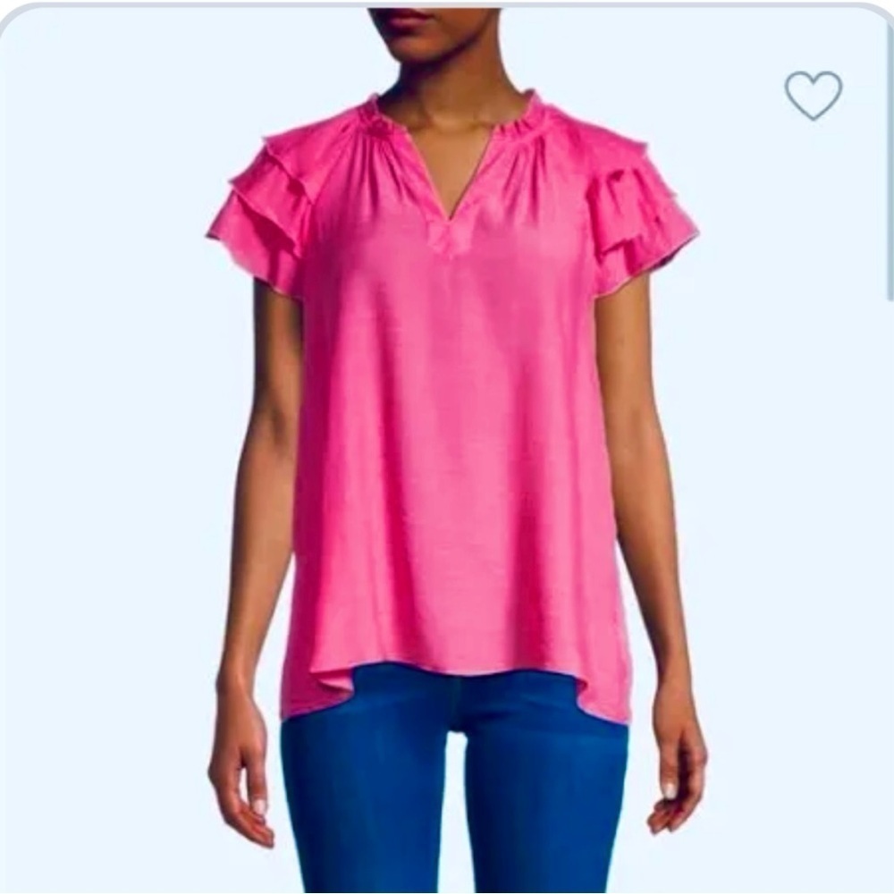 NEW Nanette Nanette Lepore Tiered Sleeve Top